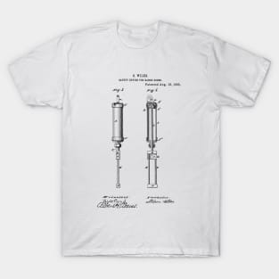 Safety Device for Range door Vintage Patent Hand Drawing T-Shirt